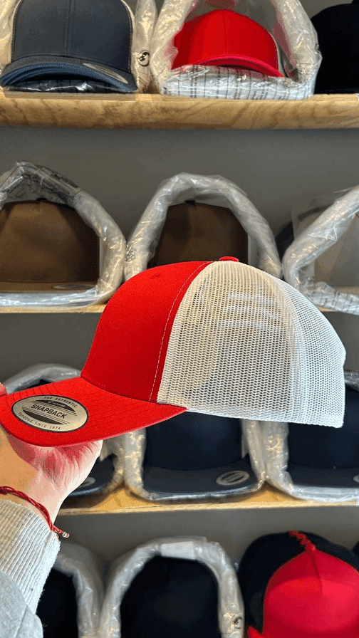 Flexfit Yupoong 6606 - Rojo/Blanco
