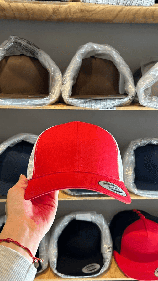Flexfit Yupoong 6606 - Rojo/Blanco