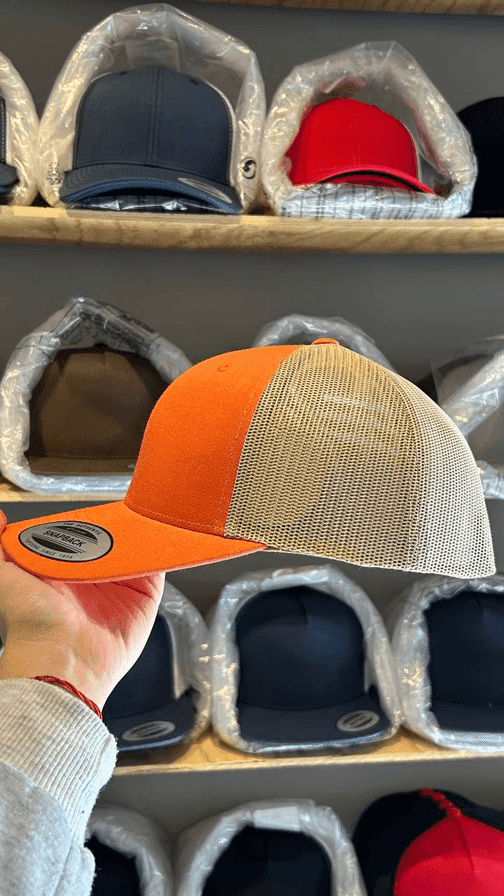 Flexfit Yupoong 6606 - Naranja/Khaki