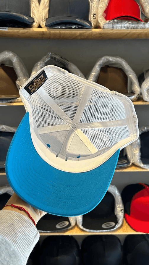 Flexfit Yupoong 6606 - Aqua/Blanco