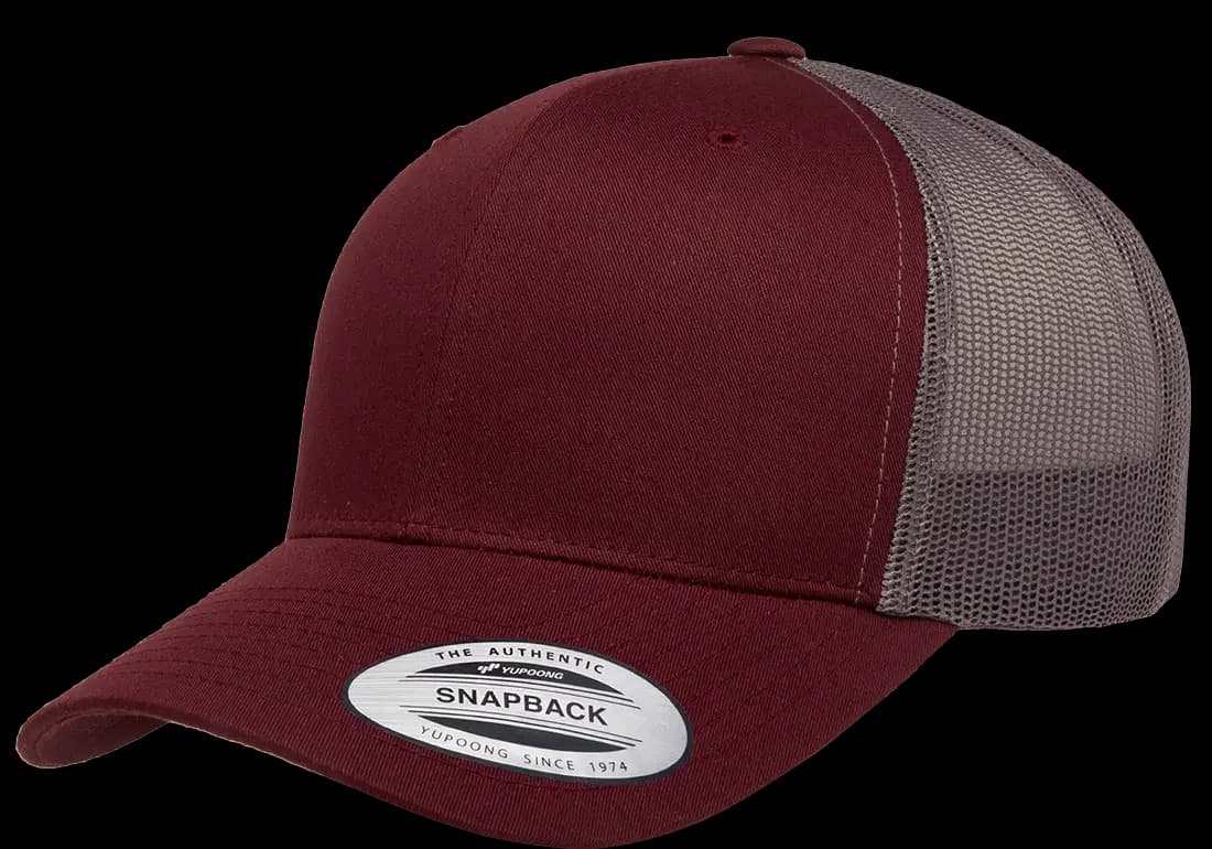 Flexfit 6606T - Maroon / Grey