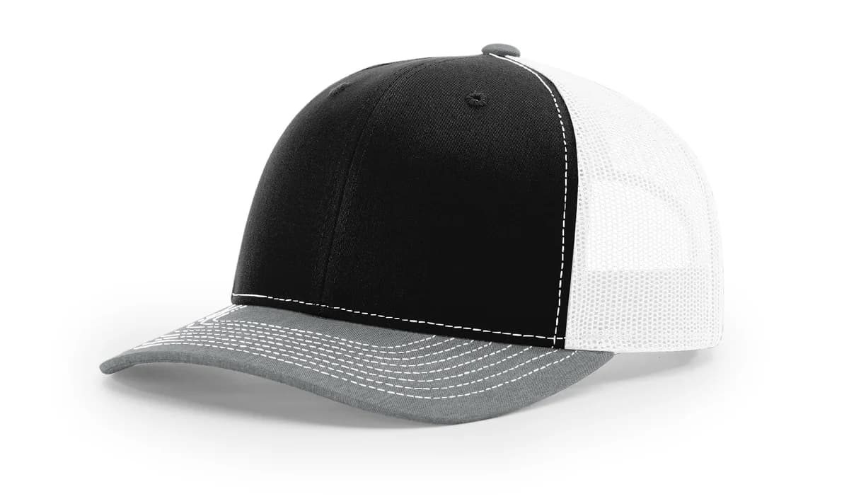 Richardson 112 - Black/White/Heather Grey