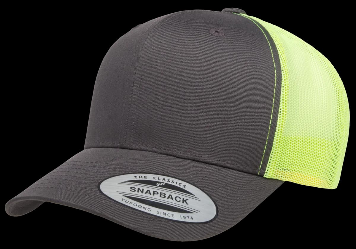 Flexfit 6606T - Charcoal / Neon Green