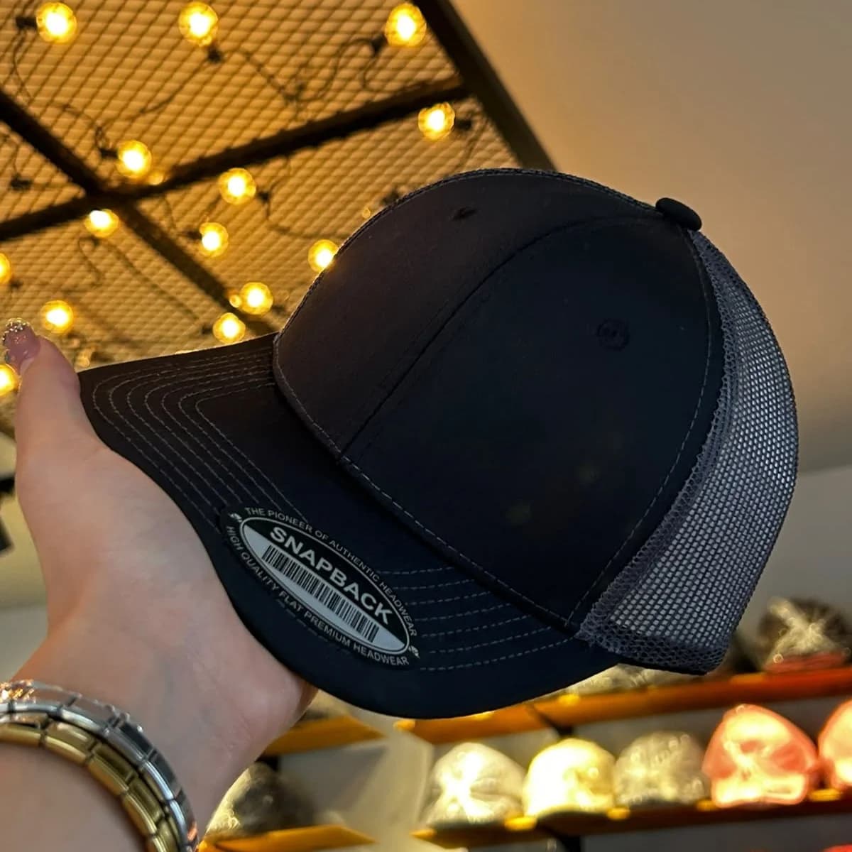 Waycaps TC - BLACK/CHARCOAL MALLA
