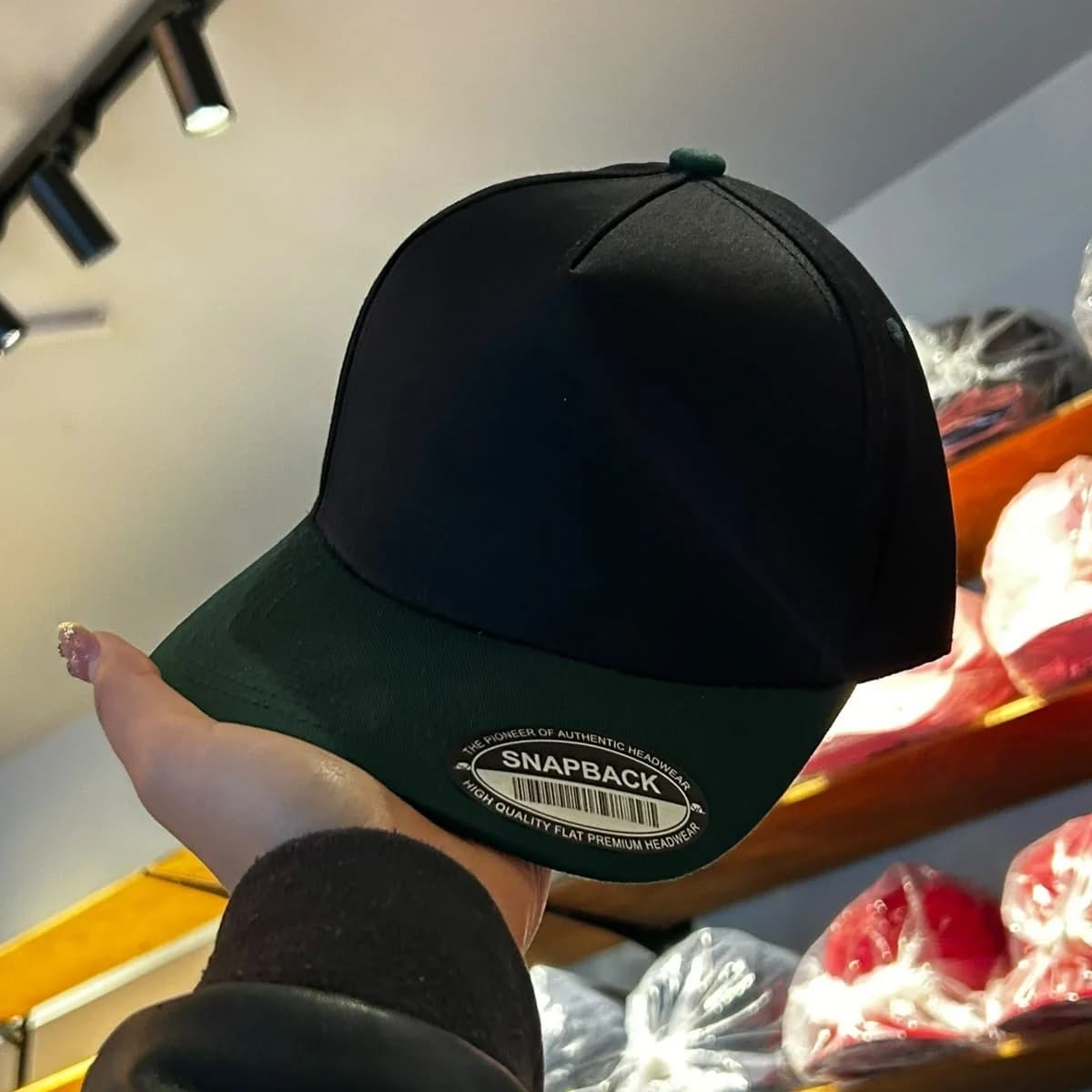 Waycaps TC - BLACK/DARK GREEN