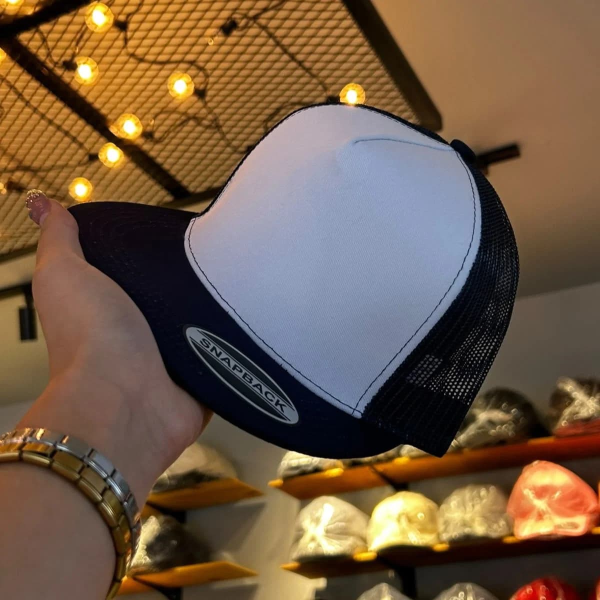 Waycaps TC - WHITE/NAVY MALLA
