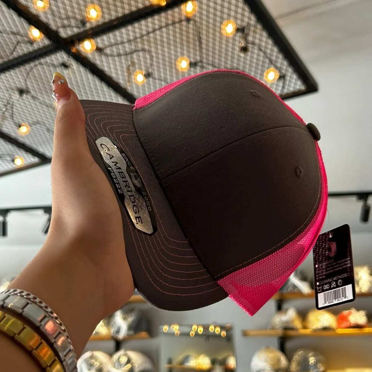 Cambridge Pitbull - Charcoal/Neón pink
