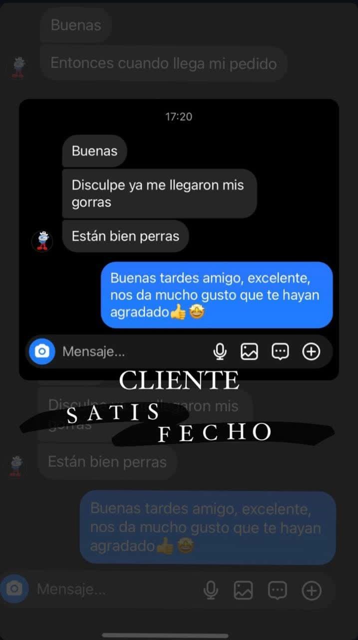Referencia de cliente — comentario real recibido por WhatsApp