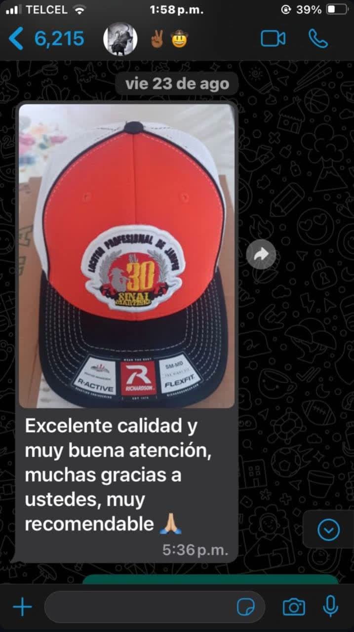 Referencia de cliente — comentario real recibido por WhatsApp