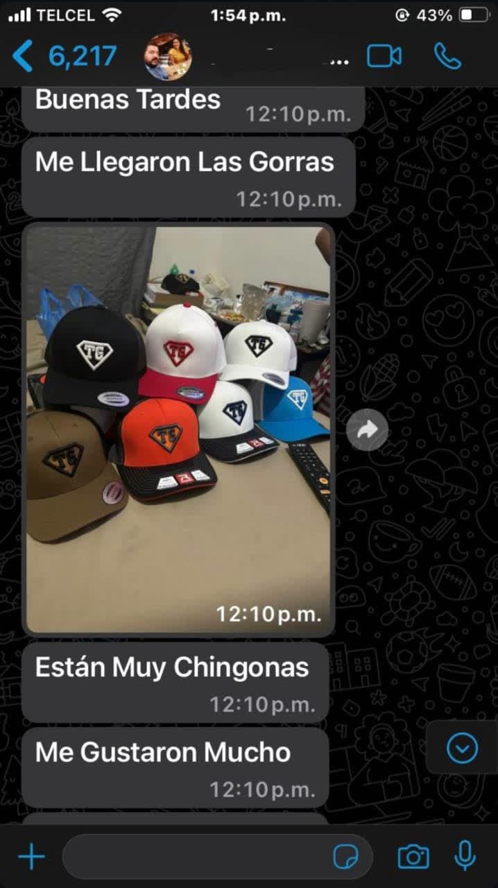 Referencia de cliente — comentario real recibido por WhatsApp