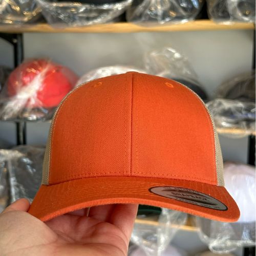 Yupoong 6606 Rustic Orange / Khaki