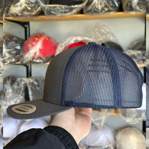 Yupoong 6606 Charcoal / Navy