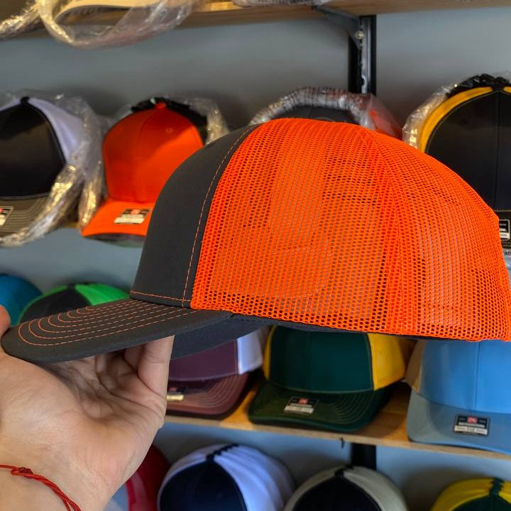 Richardson 112 Charcoal/Orange