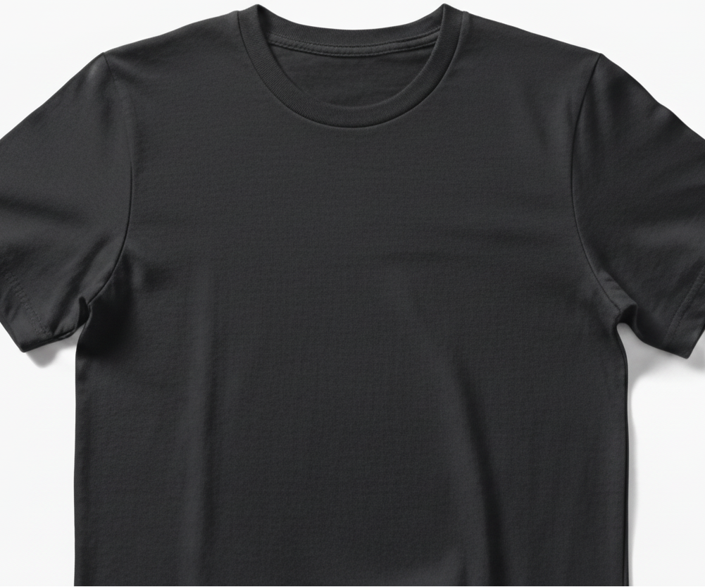 Playera Cuello Redondo Manga Corta  · 100% Algodón · Carbon