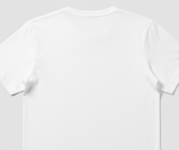 Playera Cuello Redondo Manga Corta  · 100% Algodón · Blanco